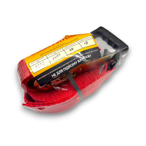 Ремінь стяжний FADEN 5т 12м (гумова ручка)