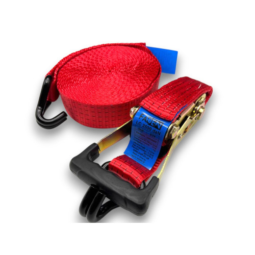 Ремінь стяжний FADEN 5т 12м (гумова ручка)